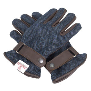 Harris Tweed Hallbrook Handschoenen Midnight Blue
