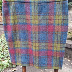 Harris Tweed Dames Rok "Pencil-Skirt" In Candy Check