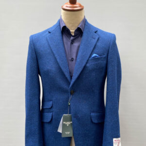 Harris Tweed Jacket "London" in Blue Twill
