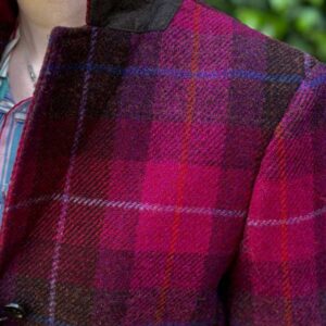 Harris Tweed Dames Jas Claire - Purple Check