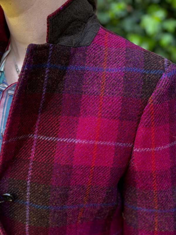 Harris Tweed Dames Jas Claire - Purple Check