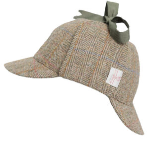 Harris Tweed Deerstalker Hat Watson Moss Green