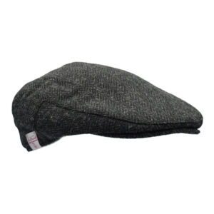 Harris Tweed Flat Cap Oakmoor Gun Metal