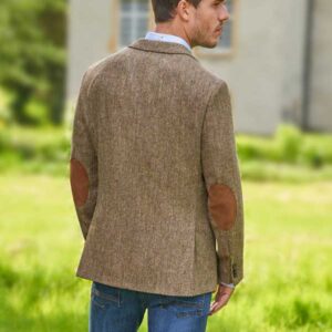 Harris Tweed Jacket "London" In Country Herringbone