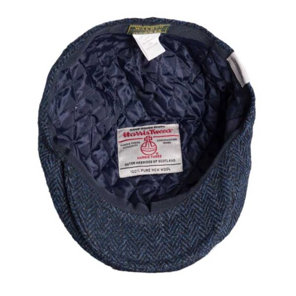 Harris Tweed Flat Cap Oakmoor Midnight Blue