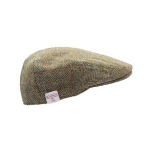 Harris Tweed Flat Cap Oakmoor Moss Green