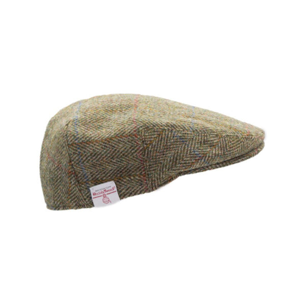 Harris Tweed Flat Cap Oakmoor Moss Green