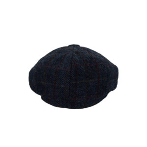Harris Tweed 8-Panel Thomas Baker Boy Cap Royal Blue