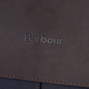 Barbour Wax Leather Briefcase Navy