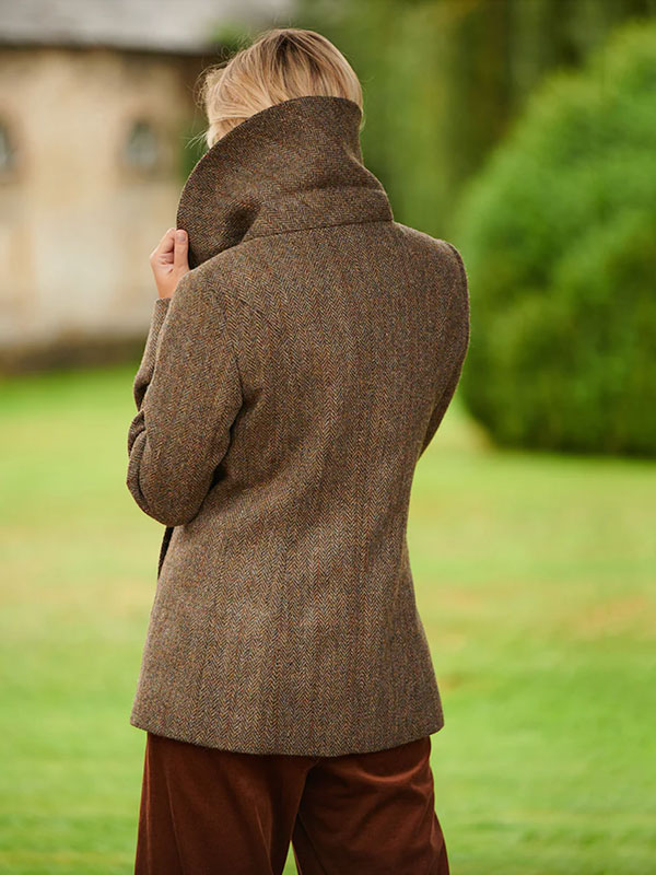 Harris Tweed Damesjas "Kathy" in Evergreen