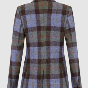 Harris Tweed Dames Jas Claire - Green/Blue Check