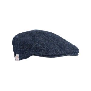 Harris Tweed Flat Cap Oakmoor Midnight Blue