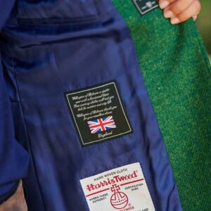 Harris Tweed Dames Jasje "Carola" In Green Twill