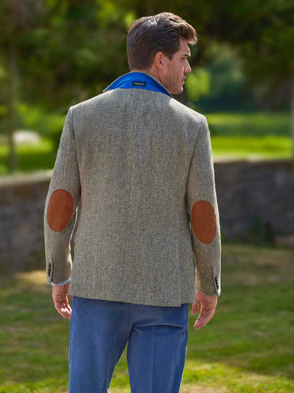 Harris Tweed Jacket "London" In Multigreen