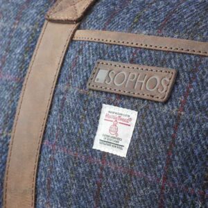 Blue Harris Tweed Holdall