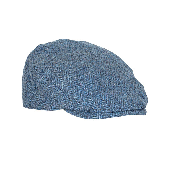 Harris tweed Flat cap Visgraat