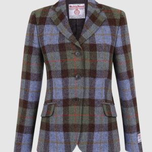 Harris Tweed Dames Jas Claire - Green/Blue Check