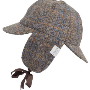 Harris Tweed Deerstalker Hat Watson Clinton Brown