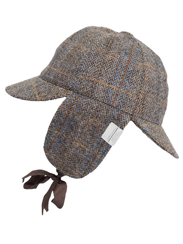 Harris Tweed Deerstalker Hat Watson Clinton Brown