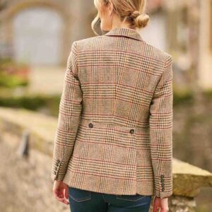 Harris Tweed Dames Jasje "Carola" In Scottish Check