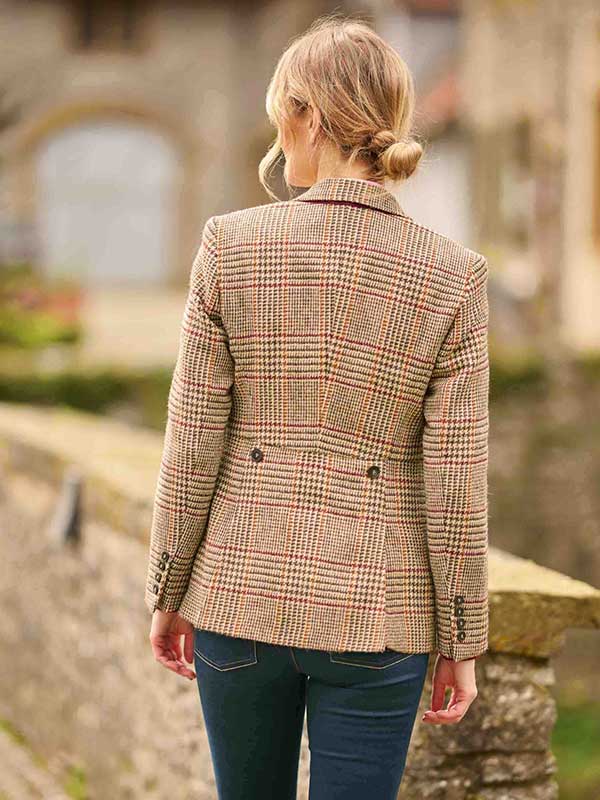 Harris Tweed Dames Jasje "Carola" In Scottish Check