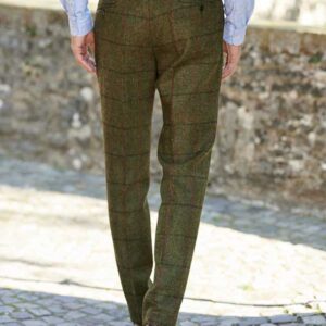 Harris Tweed Pantalon "Mr. Miller" in Green Overcheck