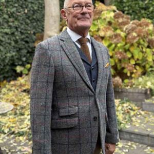 Harris Tweed Jacket "London" In Anthra Check