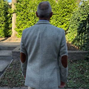 Harris Tweed Jacket "London" In Light Grey