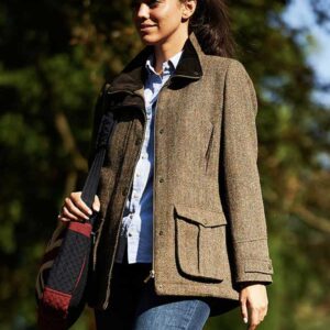 Harris Tweed Damesjas "Bailey" In Evergreen