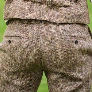 Harris Tweed Pantalon "Mr. Miller" In Country Herringbone