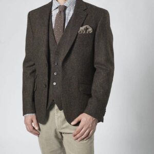 Harris Tweed Jacket "London" In Multicolor