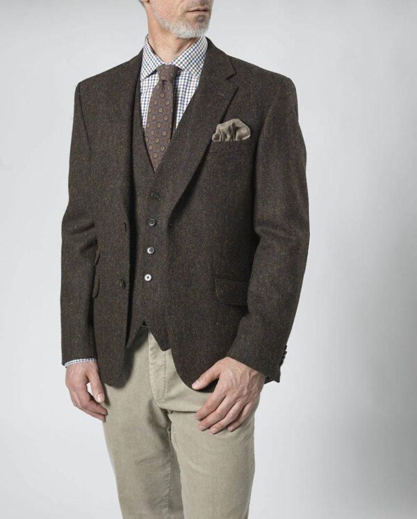 Harris Tweed Jacket "London" In Multicolor