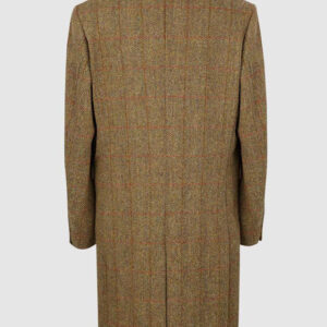 Harris Tweed Overjas, Chelsea Overcoat - Mustard