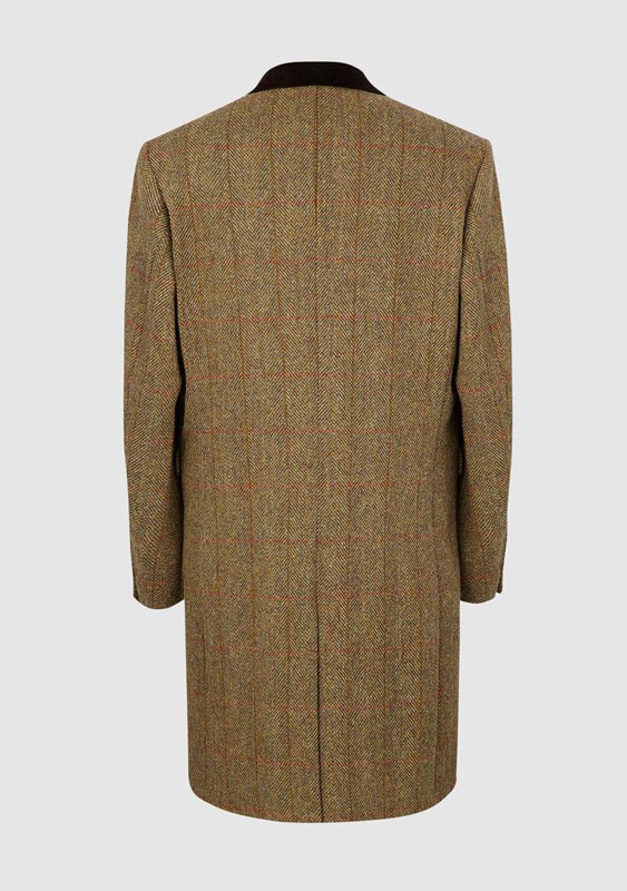 Harris Tweed Overjas, Chelsea Overcoat - Mustard