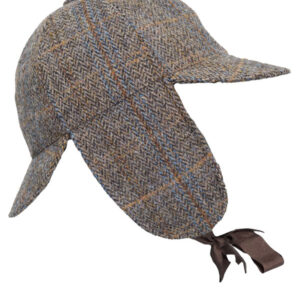Harris Tweed Deerstalker Hat Watson Clinton Brown