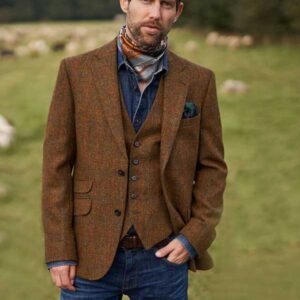 Harris Tweed Jacket "London" In Country Classic