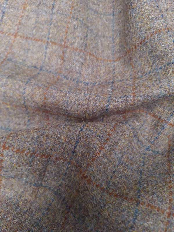 Harris Tweed Jacket "London" In Walnut Check