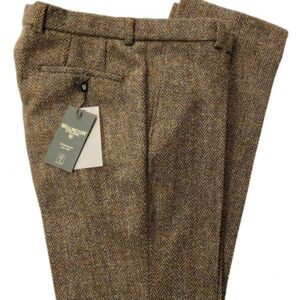 Harris Tweed Pantalon "Mr Miller" In Evergreen