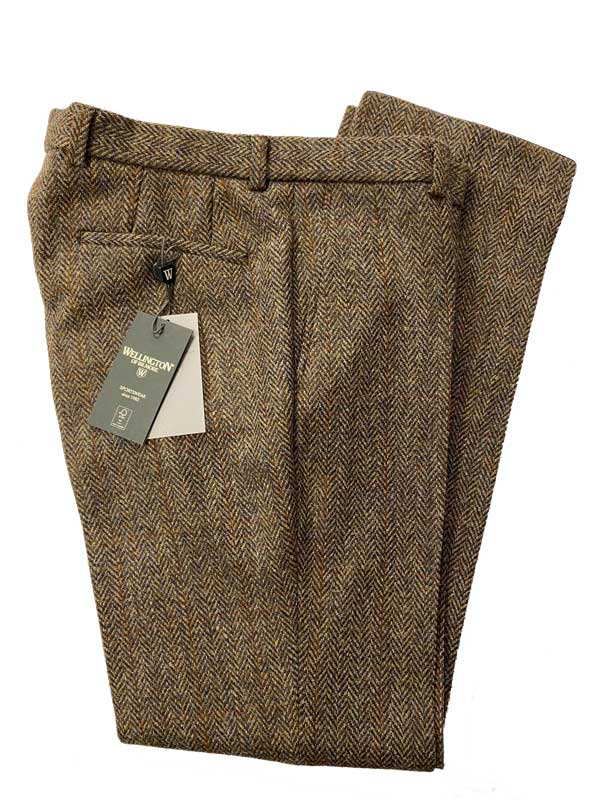Harris Tweed Pantalon "Mr Miller" In Evergreen
