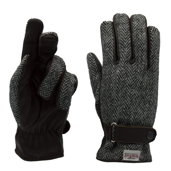 Harris Tweed Hallbrook Handschoenen Steel Grey