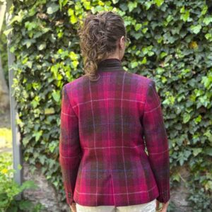 Harris Tweed Dames Jas Claire - Purple Check