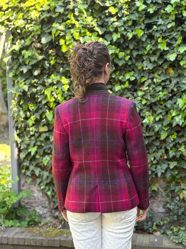 Harris Tweed Dames Jas Claire - Purple Check