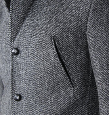 Harris Tweed Colbert, Callum Utility Jacket - Charcoal