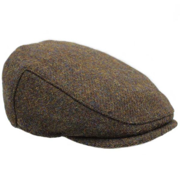 Harris tweed Flat cap Brown Mix