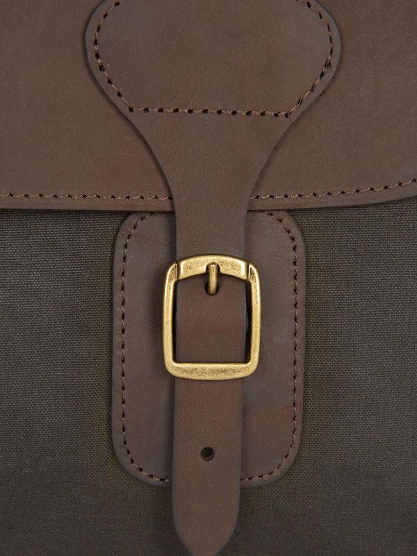 Barbour Wax Leather Briefcase Olive