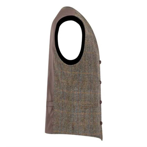 Harris Tweed Dalston Waistcoat Clinton Brown
