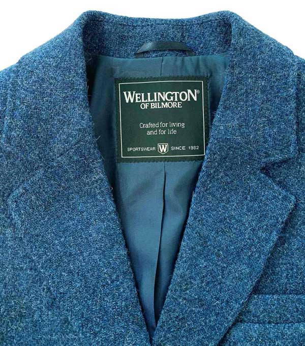 Harris Tweed Dames Jasje "Carola" In Blue Shadow