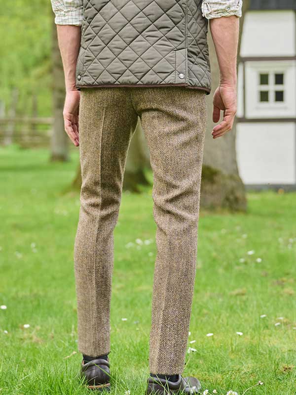 Harris Tweed Pantalon "Mr. Miller" In Country Herringbone