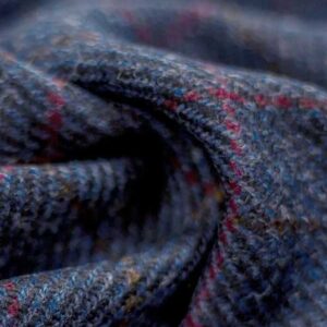 Harris Tweed Dames Rok "Pencil-Shirt" In Scottish Blue