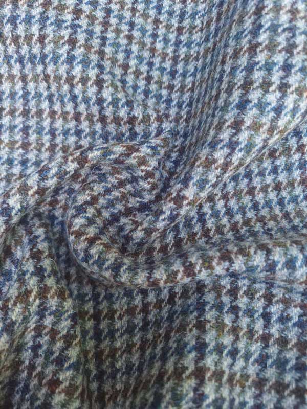 Harris Tweed Flat Cap "Henry" In Houndstooth Tweed